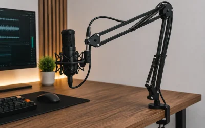 Microphone Boom Arm vs Desktop Mic Stand for a Desk Setup