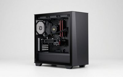 Custom Gaming PC Workspace Ergonomics Setup: Desk, Monitor and Noise